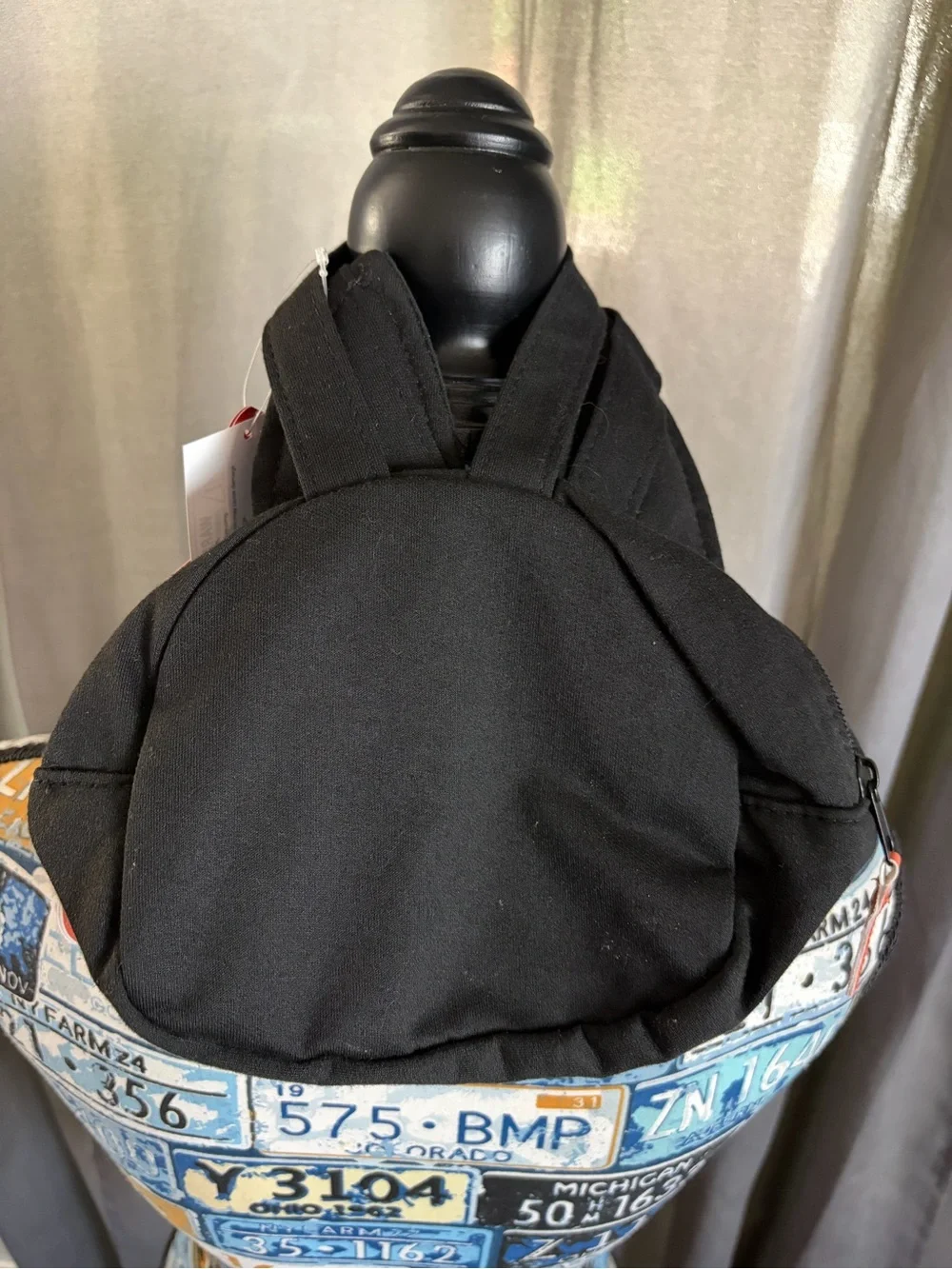 Kiki's Delivery Service Mini Die Cut Black Hand Bag with Zip Closure - Jiji Cat
